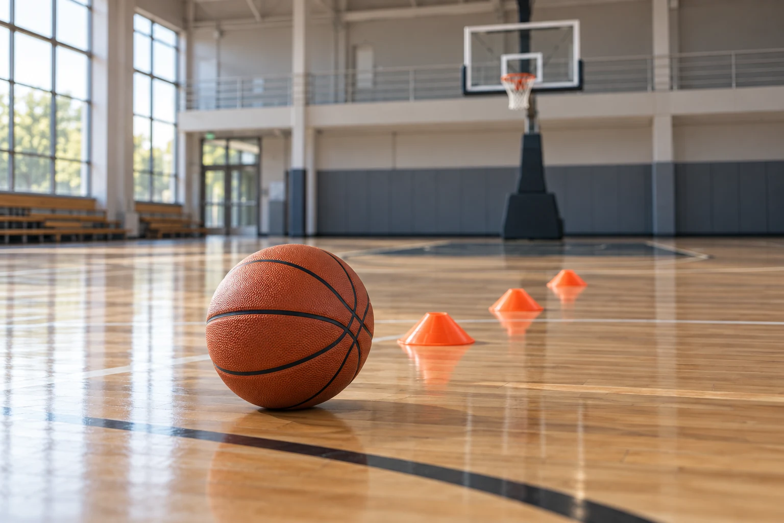 Imagen ilustrativa de entrenamiento de baloncesto.